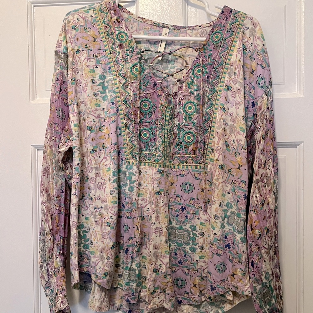 Anthropologie lilac top